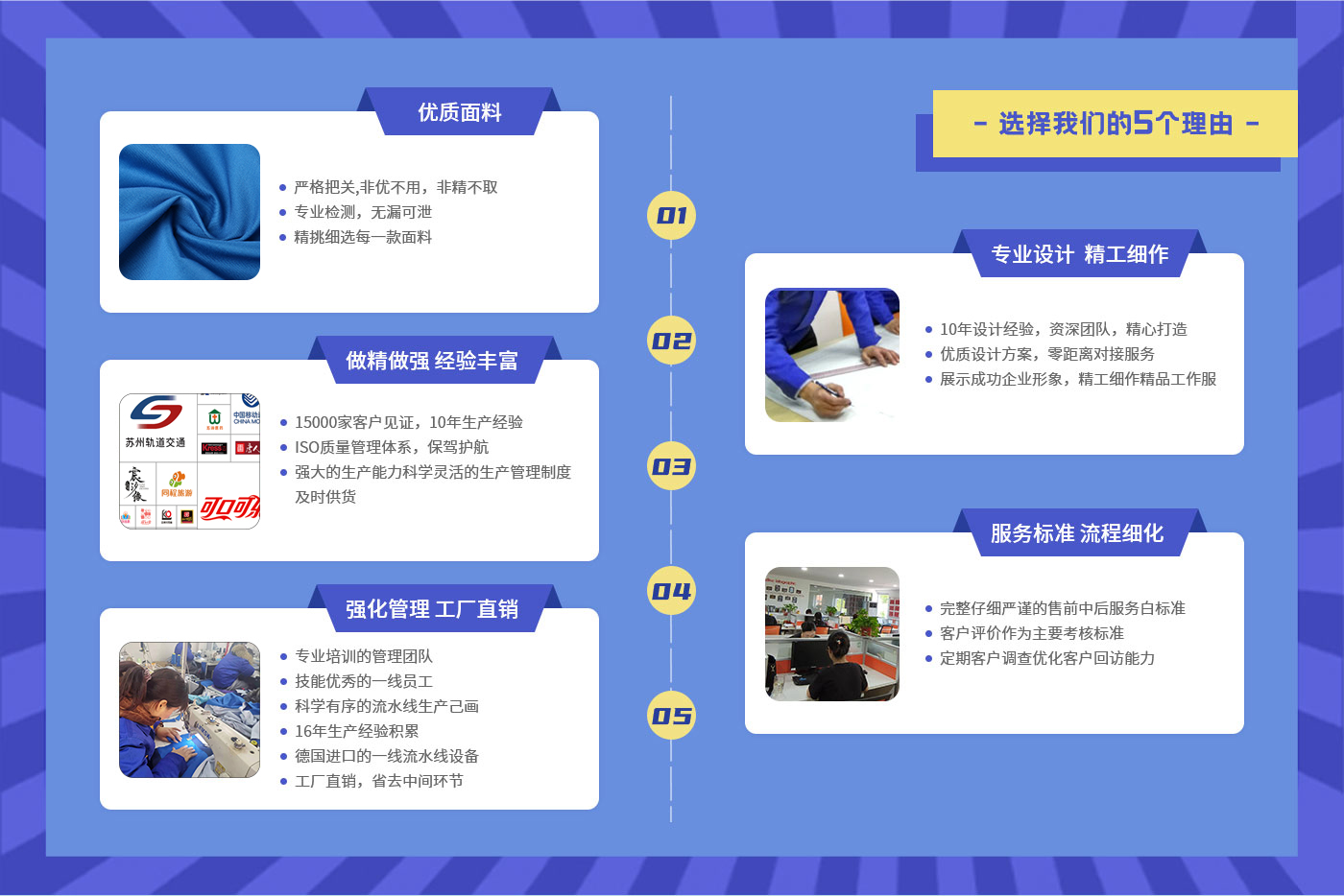 选择定做工作装的5大理由